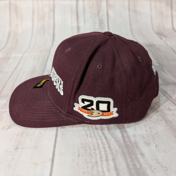 NHL Anaheim Mighty Ducks Ice Hockey Team Logo Snap-Back Baseball Cap Hat - Picture 2 of 8